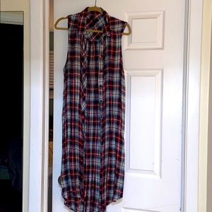 Flannel dress size large perfect condition